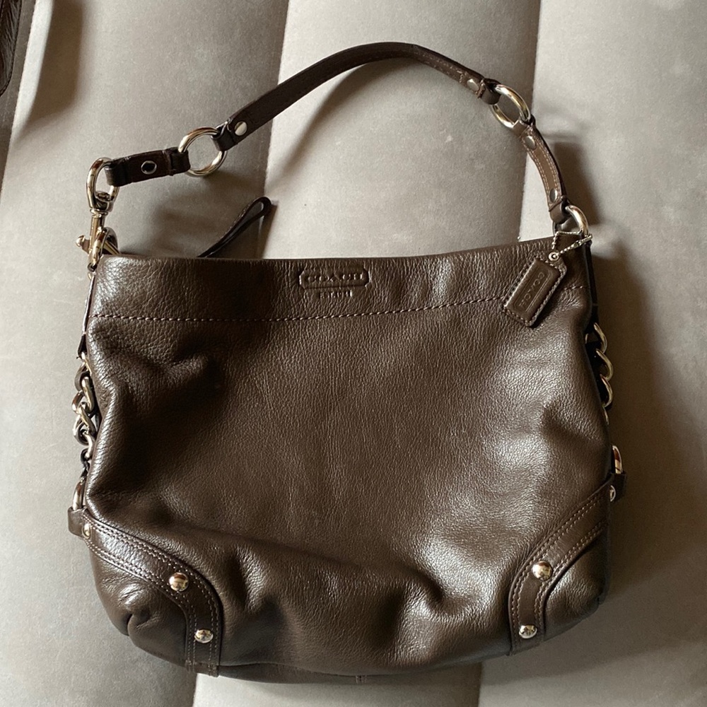 Coach Carly Brown Leather